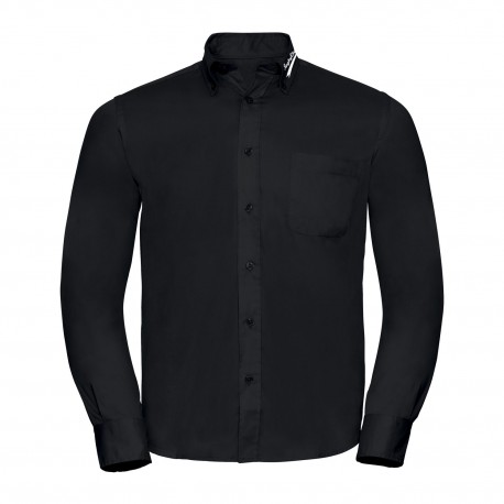 Chemise manches longues Homme Noir RC THANN