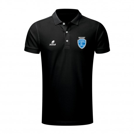 Polo APITI Homme Noir COTE DE NACRE RUGBY