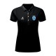 Polo APITI Femme Coupe Slim Noir COTE DE NACRE RUGBY