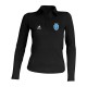 Polo AUCKLAND manches longues Femme Noir Coupe Regular COTE DE NACRE RUGBY