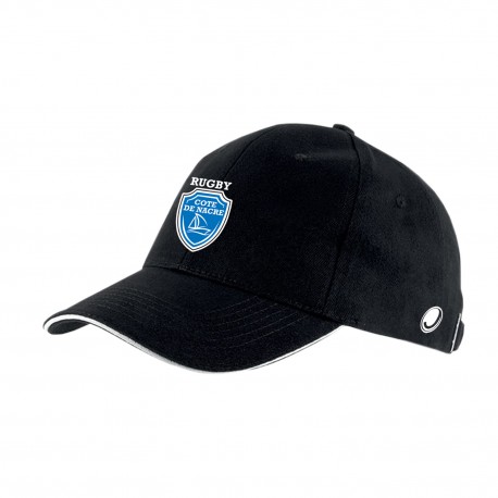 Casquette COWES Enfant Noir COTE DE NACRE RUGBY