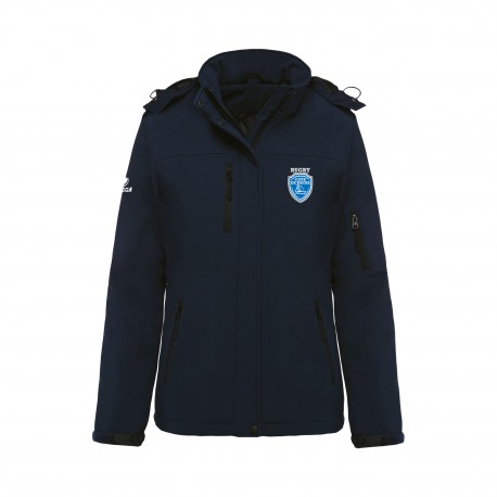 Parka Softshell DURBAN Femme Marine COTE DE NACRE RUGBY