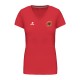 Tee-shirt BRISTOL Femme col V Rouge