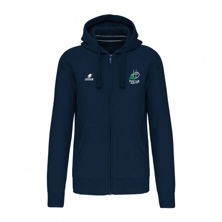 Sweat zippé à capuche ATHOL Adulte RCP 25 Marine