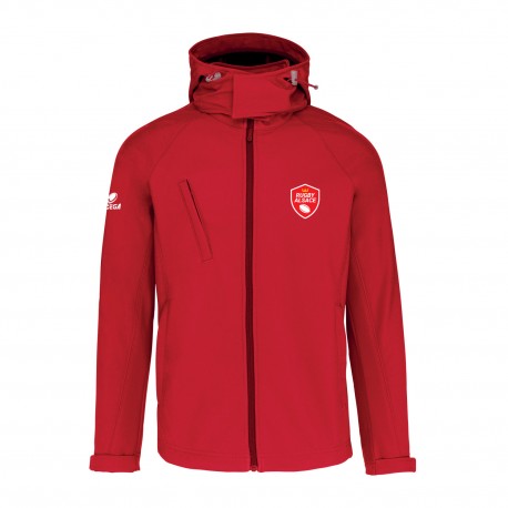 Veste Softshell NEWPORT à capuche Homme ALSACE RUGBY