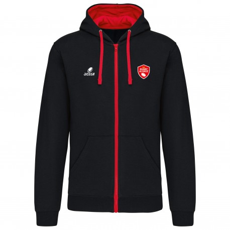 Veste zippée à capuche CORK Adulte ALSACE RUGBY