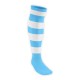 Chaussettes Rugby PRO cerclées Ciel/Blanc