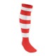 Chaussettes Rugby PRO cerclées Rouge/Blanc