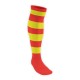 Chaussettes Rugby PRO cerclées Rouge/Jaune